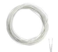 Syrvnto 20M Clear Electrical Wire 2 Core 12V Flat 28AWG Transparent PVC Mains Cable Copper Wire for Small Appliances LED Solar Lights Wall Lamps Doorbell