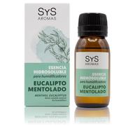 SYS Aromas Essence Hydrosoluble Menthol Eucalyptus - Herbal and Balsamic Aroma - Natural and Lasting Fragrance for Humidifier and Diffuser - Aromatherapy - Made in Spain - 50 ml