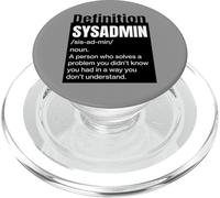 Sysadmin Definition In My families Unpaid Tech Support PopSockets PopGrip for MagSafe