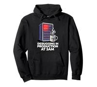 Sysadmin DevOps Debugging In Production At 3AM Pullover Hoodie