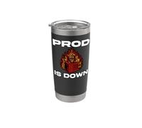 SysAdmin Prod is Down Server On Fire Devops Tech Humor Stainless Steel Insulated Tumbler
