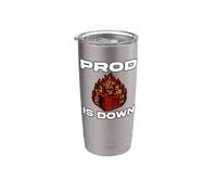 SysAdmin Prod is Down Server On Fire Devops Tech Humor Stainless Steel Insulated Tumbler