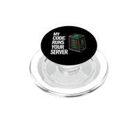 SysAdmin Programmer My Code Runs Your Server PopSockets PopGrip for MagSafe
