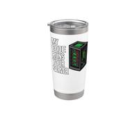 SysAdmin Programmer My Code Runs Your Server Stainless Steel Insulated Tumbler