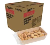 Sysco Classic Mini All Butter Cookies Shortbread Rounds Bulk Pack 480 x 7g- Scottish Shortbread Biscuits Individually Wrapped for Hotels, Offices, Cafés & Hospitality