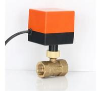 SYSCZPWC KAT1“ to 2" motorized electric ball valve 2-way brass ball valve AC220V DC12V 24V 2 way 3-wire 2 point control for gas water oil(AC220V,DN32)