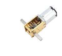 SYSCZPWC N20VA Turbine Worm DC Gear Motor 3V 6V 12V Dual Shaft for Smart Car PTZ Robot DIY(Package C,6V-1 Ratio 238)