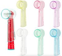 SYSMIC Toothbrush Head Cover 6 Pack - Protective Cap Compatible with Oral B Electric Tooth Brush - Multicolour Covers for Kids Adults Brush Head Caps Travel Set
