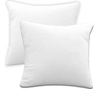 SYSN Cushion Inner Pads (Pack of 2) White Bounce Back Inserts of Standard 18x18 inches (45x45 cm) Size, Hollow Virgin Fibre Fillers For Decorative Scatters in Bed Sofa Outdoor with Stuffing