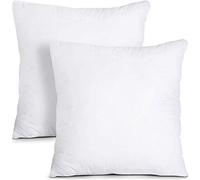 SYSN Cushion Inner Pads Pack of 2 white14''x14'' Bounce Back Hollow Virgin Fibre Fillers For Decorative Cushion Covers In Bed Sofa outdoor (36cm x 36cm')