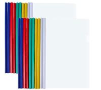Sysow 10pcs A4 Clear Clip Bar Files Report Project Presentation Slide Binder Folders