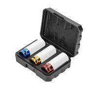 Systafex® 3-piece socket spanner set 17 19 21 mm impact wrench power protective inserts 1/2 inch.