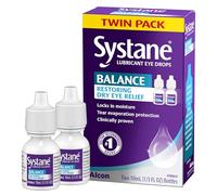 Systane balance lubricant eye drops, restorative formula -10 ml (Pack of 2) | Locks In Moisture, Tear Evaporation Protection for Evaporative Dry Eye & MGD, Restoring Relief Formula