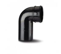 System 2000 Soil 90? Bend Socket Spigot PVCu Black 110mm | SWB47B