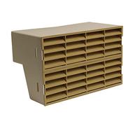 System 204 Double AIRBRICK Adapter with Beige Fitted GRILLES