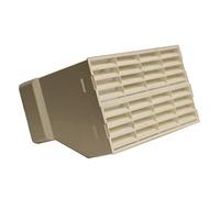 System 220x90 Double AIRBRICK Adapter with Fitted GRILLES - White | Lightweight plastic construction, Easy push-fit installation, Female spigot connection, 90Â° duct connection