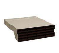 System 225 AIRBRICK Adapter with Brown AIRBRICK Grille | Durable plastic construction, For wall ventilation
