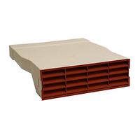 System 225 AIRBRICK Adapter with Terracotta AIRBRICK Grille | Durable plastic construction, For wall ventilation