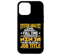 System Analyst Job Title - Funny Business Technology Analyst Case for iPhone 12 Pro Max