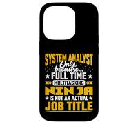 System Analyst Job Title - Funny Business Technology Analyst Case for iPhone 14 Pro