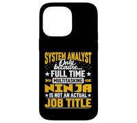System Analyst Job Title - Funny Business Technology Analyst Case for iPhone 14 Pro Max
