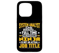 System Analyst Job Title - Funny Business Technology Analyst Case for iPhone 15 Pro