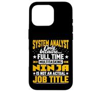 System Analyst Job Title - Funny Business Technology Analyst Case for iPhone 16 Pro