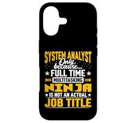 System Analyst Job Title - Funny Business Technology Analyst Case for iPhone 17