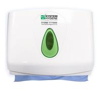 System Hygiene Modular White Plastic Multi-Use Paper Hand Towel Dispenser