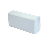 System Hygiene White 1ply Z Fold Paper Hand Towels - 3000 per Case