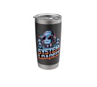 System Loaded Retro Robot Gamer Future Tech Stainless Steel Insulated Tumbler