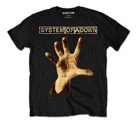 Rock Off Trade T-Shirt – System Of A Down Hand – Black – Men's X-Large