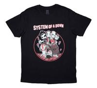 System Of A Down Mushroom People T-Shirt in Black | Size: Medium System Of A Down Black M
