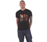 System of A Down T Shirt Painted Faces Band Logo Official Mens Black XL