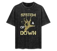 System of A Hand Down Men's T-Shirt Graphic Unisex Black Top Shirt XL