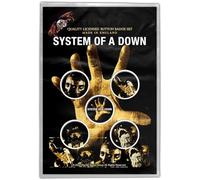 System Of Down Button Badge Pack Hand Logo Official 5 x Pin Button One Size