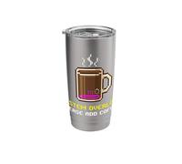 System Overload Please Add Coffee Caffeine Coder Gamer Stainless Steel Insulated Tumbler