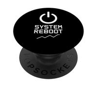 System Reboot Power Symbol Tech Reset Mindset PopSockets Adhesive PopGrip