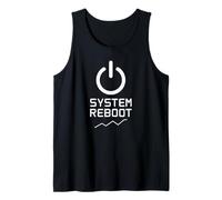System Reboot Power Symbol Tech Reset Mindset Tank Top