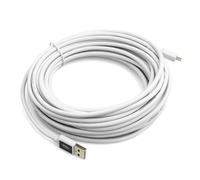 SYSTEM-S 10 m Micro USB Cable, Data Cable, Charging Cable in White