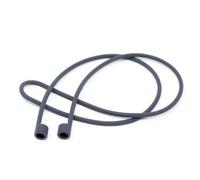 System-S 2 x silicone holder for AirPods headphones in grey.