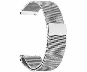 System-S 20mm Milanese Metal Strap for Samsung Galaxy Watch 4 Smartwatch in Grey (78942272)