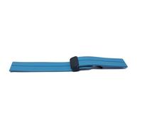 System-S 20mm Silicone Strap with Folding Clasp for Smart Watch in Light Blue, lightblue, Eine Grösse
