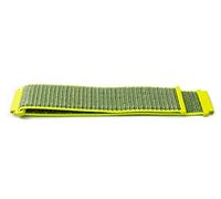 System-S 22 mm nylon strap for Huawei watch smartwatch in neon yellow, Neon yellow/grey, Eine Grösse