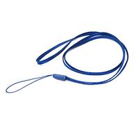 System-S 5 x Neck Strap with Loop in Blue for Smartphone MP3 Player