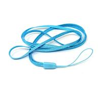 System-S 5 x Neck Strap with Loop in Blue for Smartphone MP3 Player