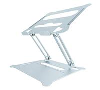 System-S Adjustable Metal Cooling Stand for Notebook Laptop Grey