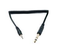 SYSTEM-S Audio Cable 60cm Stereo TRS 6.35mm Jack Male to 3.5mm Male