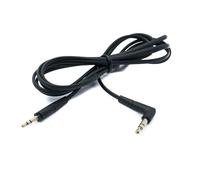 System-S Audio Jack Cable 150 cm 3.5 mm TRS Male to Male Angle AUX Adapter Black