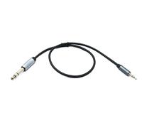 System-S Audio Jack Cable 50 cm 6.35 mm 2-Pin Male to 3.5 mm 3-Pin Male AUX Adapter